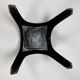 Italian fiberglass black stool, 1960s