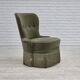 1970s, Danish armchair, green furniture velour.