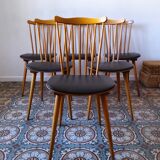 Lot de 6 chaises Baumann