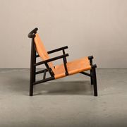 Kristian Sofus Hansen & Tommy Hyldahl Samurai Lounge Chair oak and leather