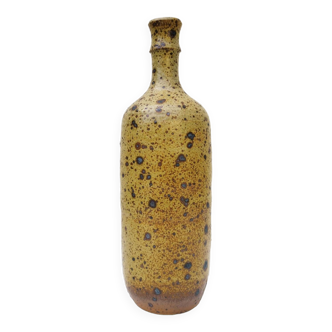 Vintage pyrite stoneware bottle Charles Gaudry