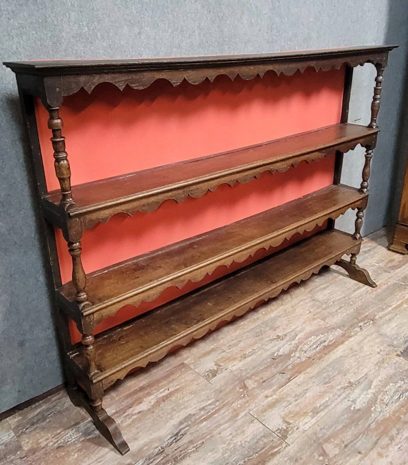 Very large Louis XIII period sideboard in solid oak