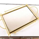 Mirror top gilded steel design 50s-60s