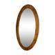 Miroir biseauté oval en bois, 93x54 cm