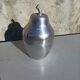 Old ice bucket ice cube in the shape of aluminum pear