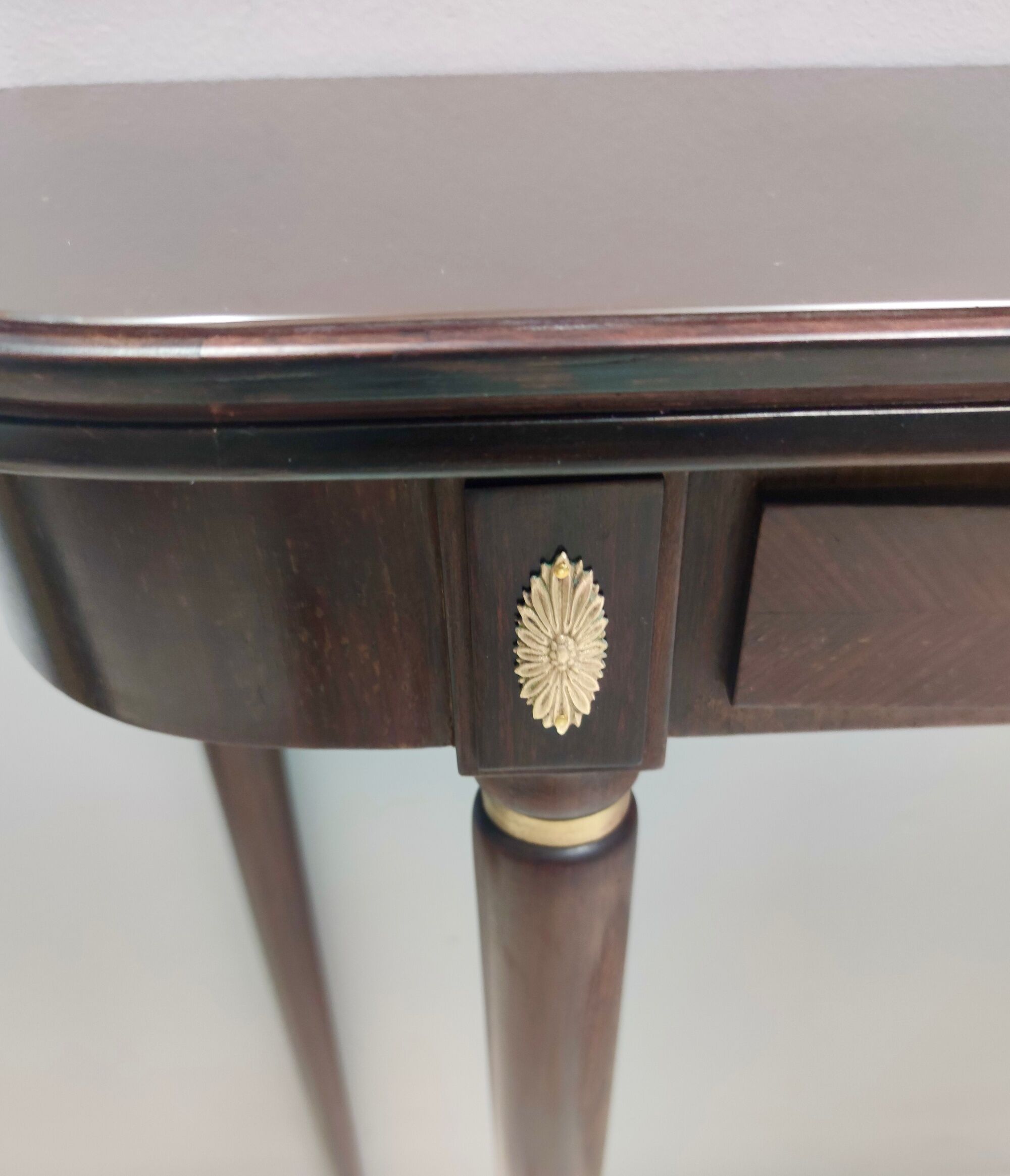 Vintage Ebonized Beech Console Table by Paolo Buffa with Glass Top, Italy