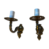 Bronze wall lamps