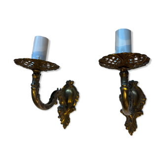 Bronze wall lamps