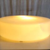 Bauhaus style ceiling or wall light in opaline glass - mid-20th century