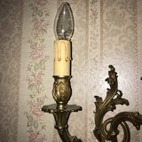 Applique 2 lampes en bronze