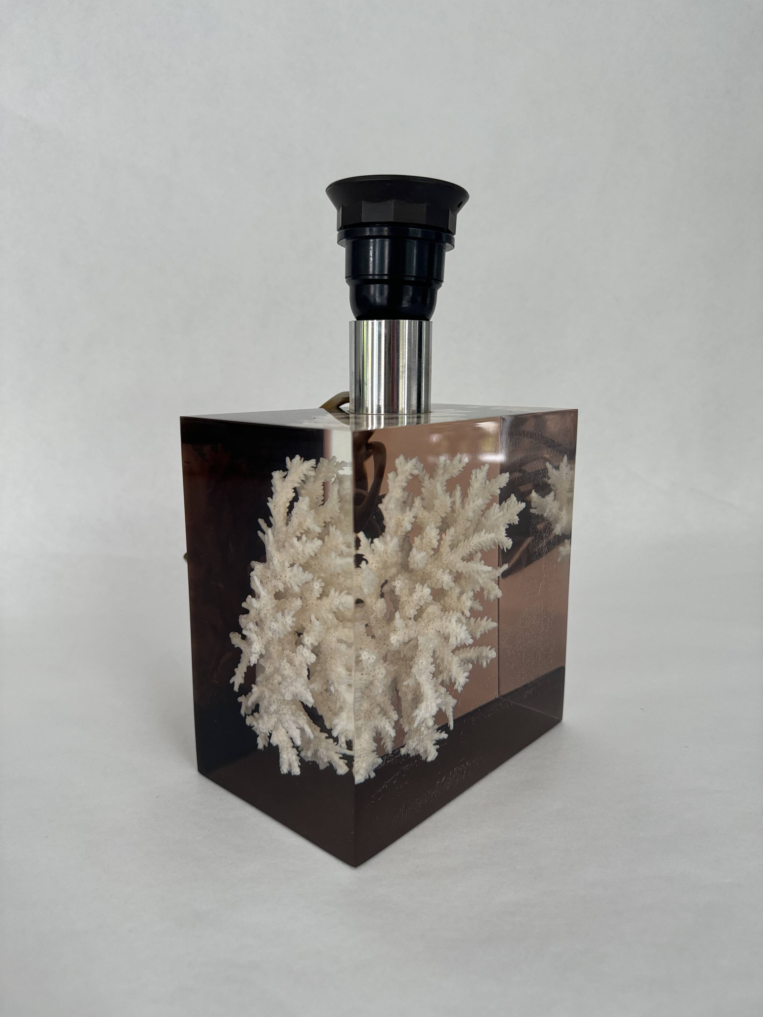 Pierre Giraudon vintage inclusion lamp