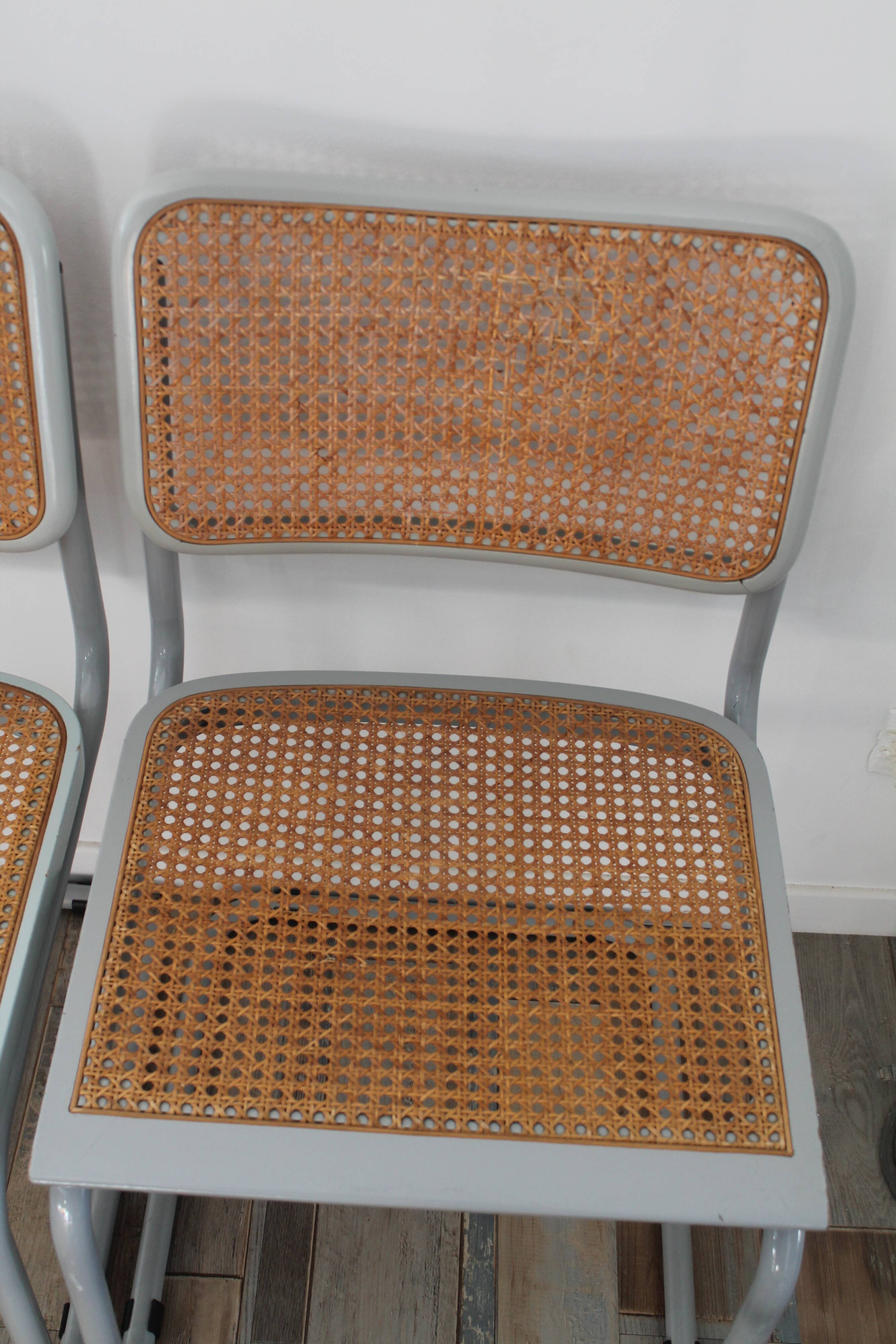 Lot 6 chairs Marcel Breuer Cesca B32