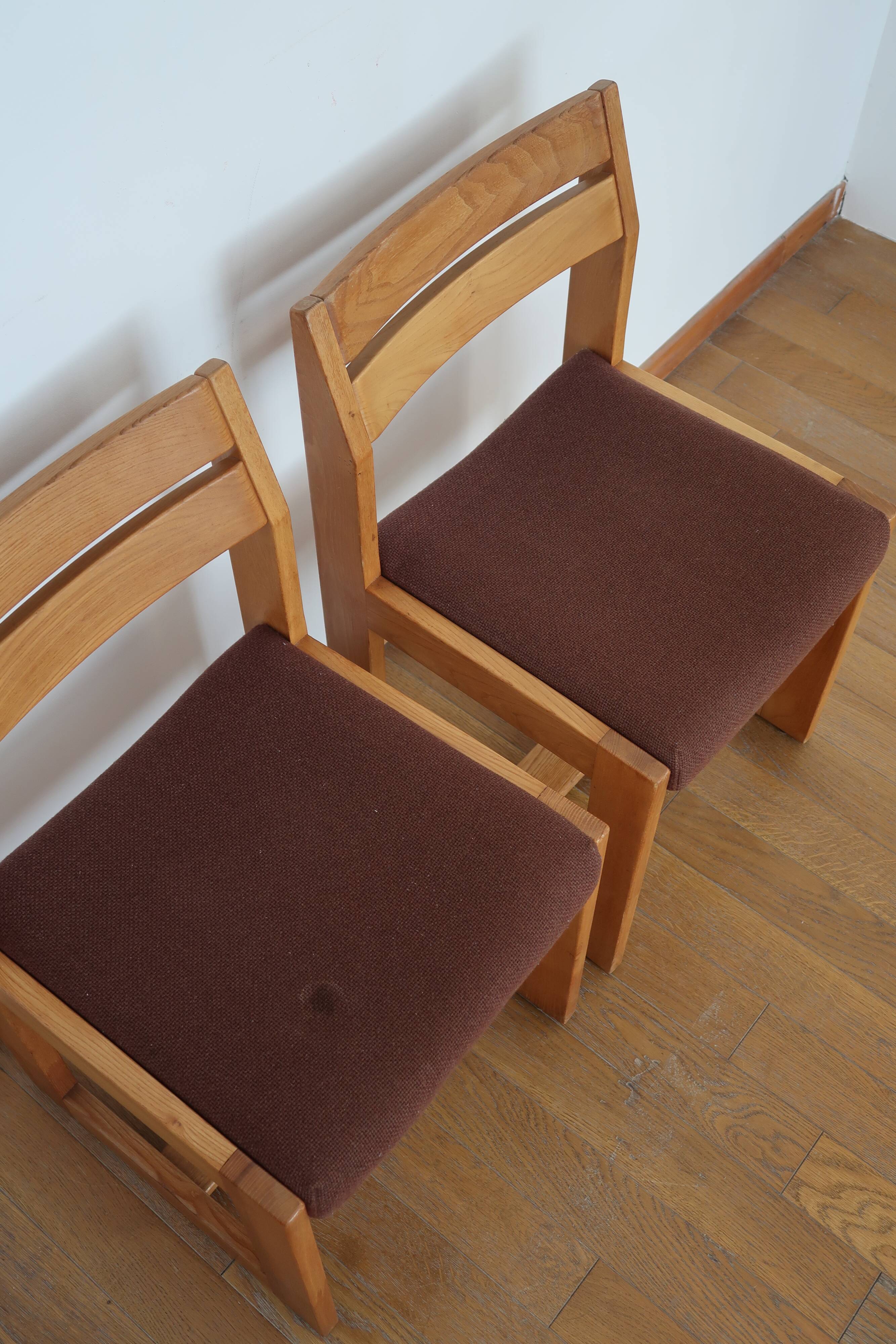 Pair of chairs sleigh Maison Regain