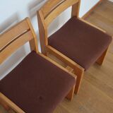 Pair of chairs sleigh Maison Regain