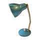 Lampe de bureau vintage Aluminor bleue