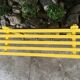Yellow vintage coat holder