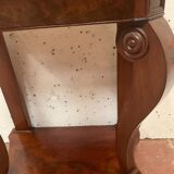Louis Philippe console in mahogany and veneer XIX century