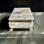 Onyx catchall box from the 1960s, vintage Italy.