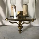 Pair of brass wall lights