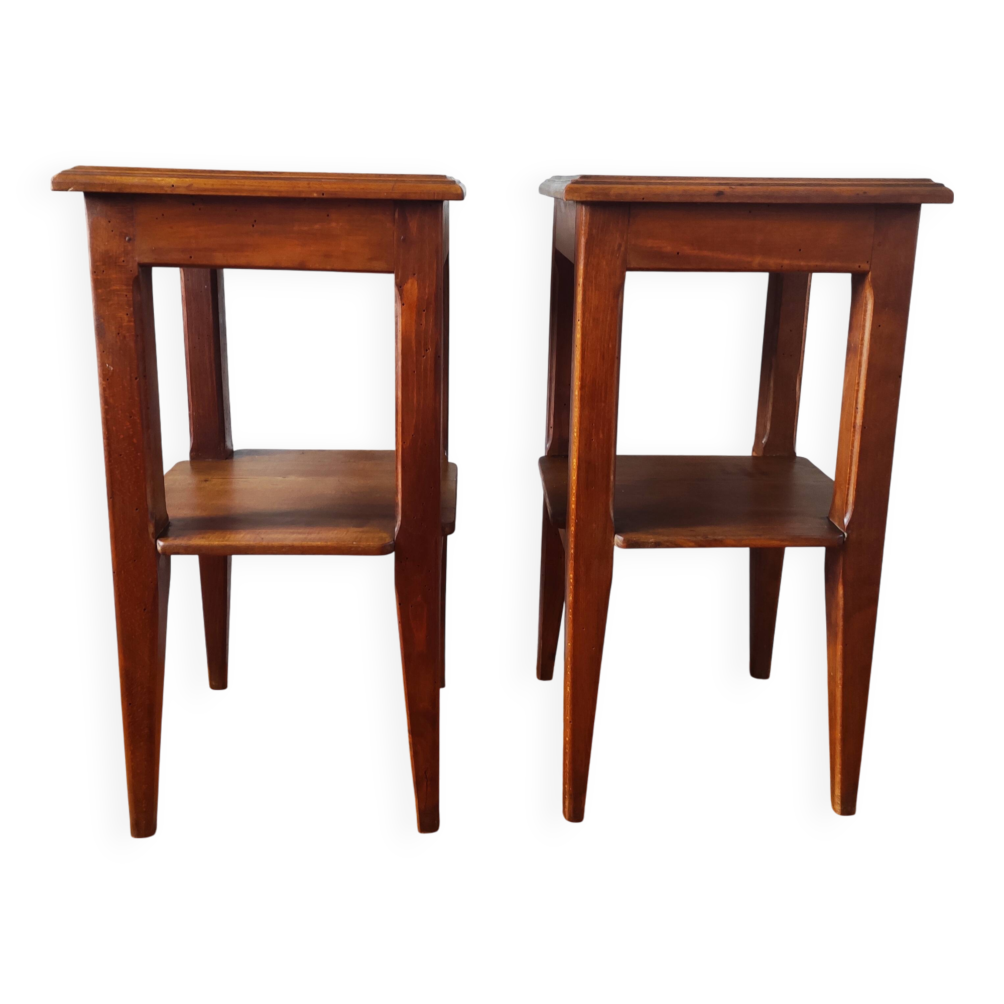 Pair of bedside tables, end of sofa, 1940/50