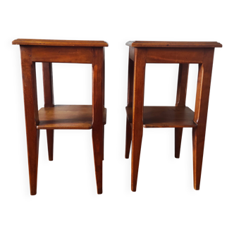 Pair of bedside tables, end of sofa, 1940/50