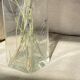 Transparent glass vase