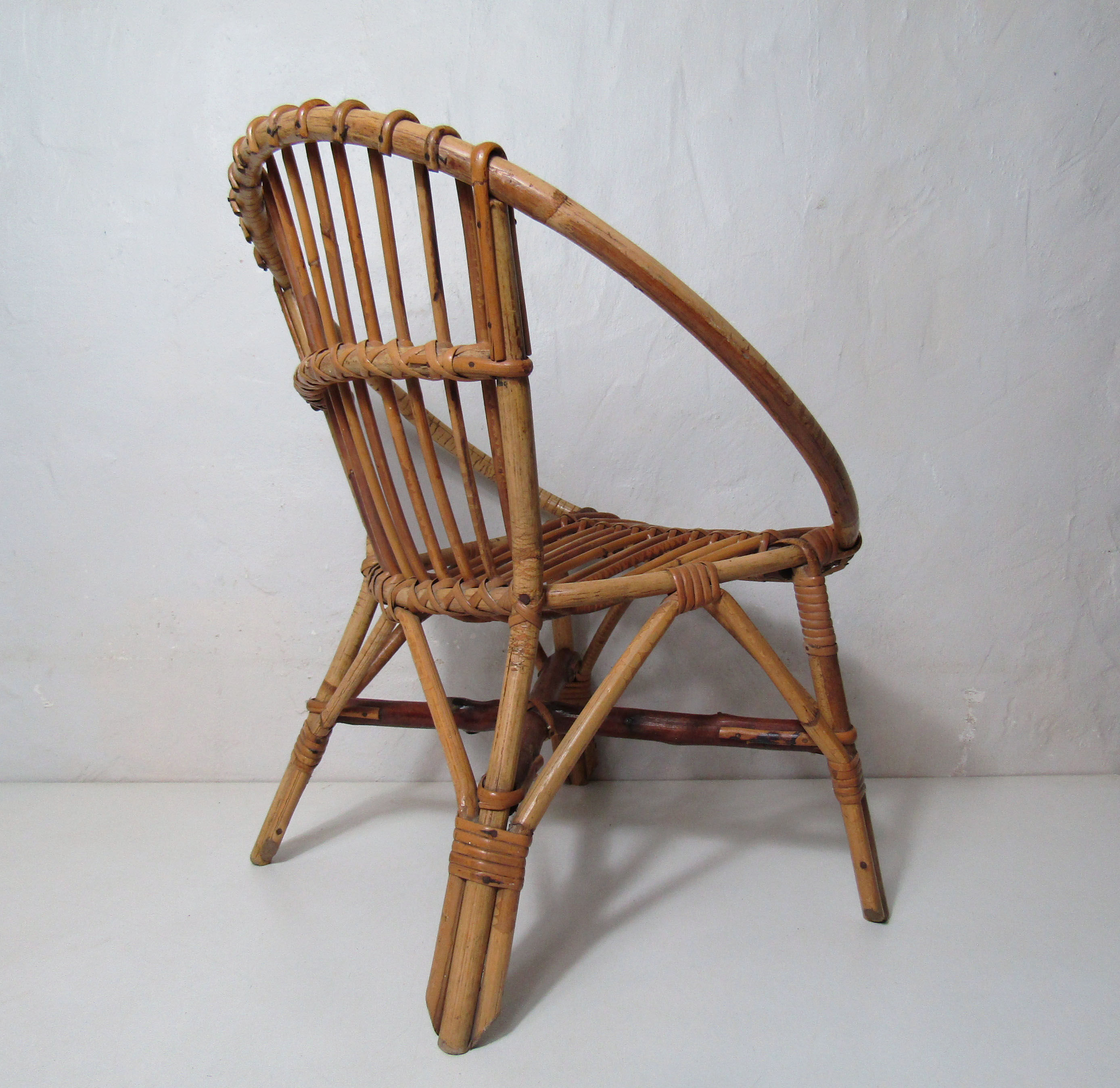 Children's rattan chair