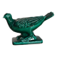 Green glazed ceramic pigeon FPP Vallauris