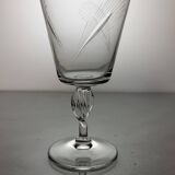 6 crystal wine glasses from the 60s (wheat)