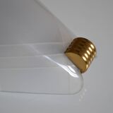 50s Arlus wall light in Perspex and brass