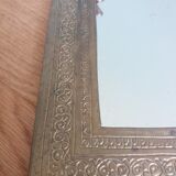 Oriental brass mirror 25 x 16