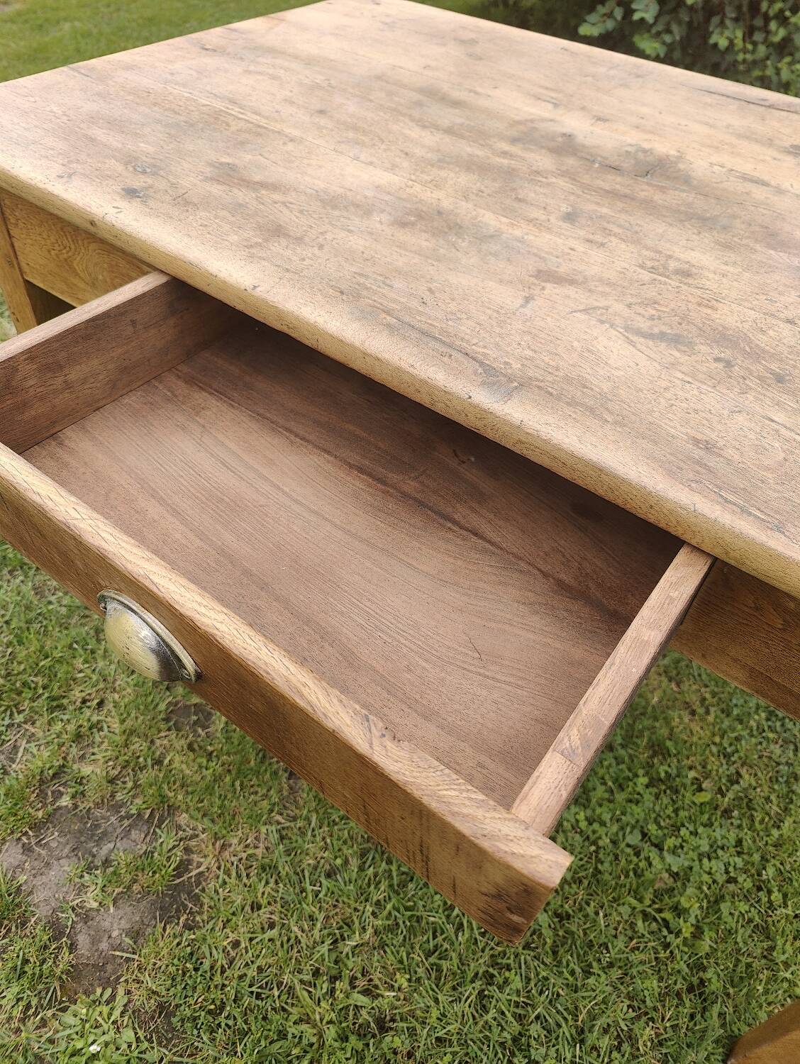 Small oak farm table