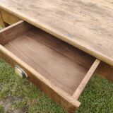 Small oak farm table