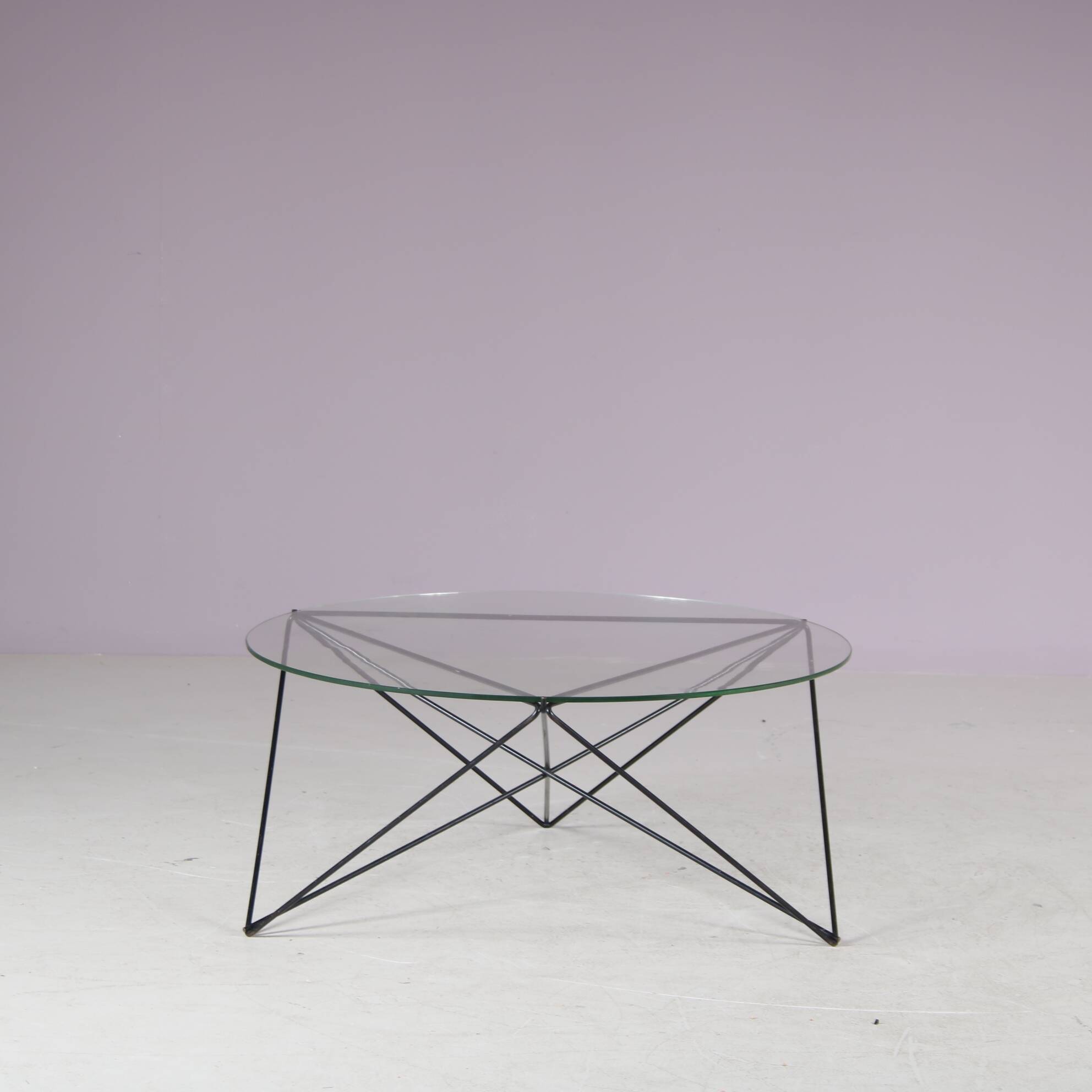 1960s Round coffee table from Switzerland