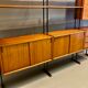 Flexible shelf teak and metal design scandinavian 1950