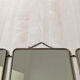 Old barber's triptych mirror 30 X 24 cm