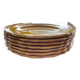 Set of 7 honey-colored plates in glazed clay Pottery Ravel