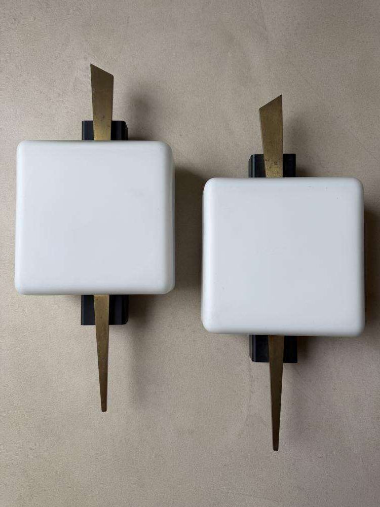 Maison Arlus wall lamps France 1960s