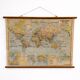 Vintage political wall map, school map 1961 (large format)