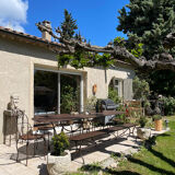 Handcrafted wrought iron garden table