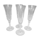 4 Saint Louis crystal champagne flutes, Tommy model