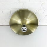 Applique Space Age par Honsel Leuchten en aluminium doré, Flush Light