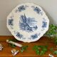 Antique pie dish in Sarreguemines faience.