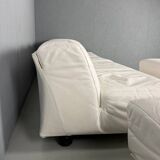 Leather 5-seater sofa "Fiandra" by Vico Magistretti for Cassina, 1970, Italy