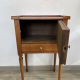 Directory bedside table in cherry wood circa 1800