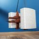 Suspension scandinave en teck années 60