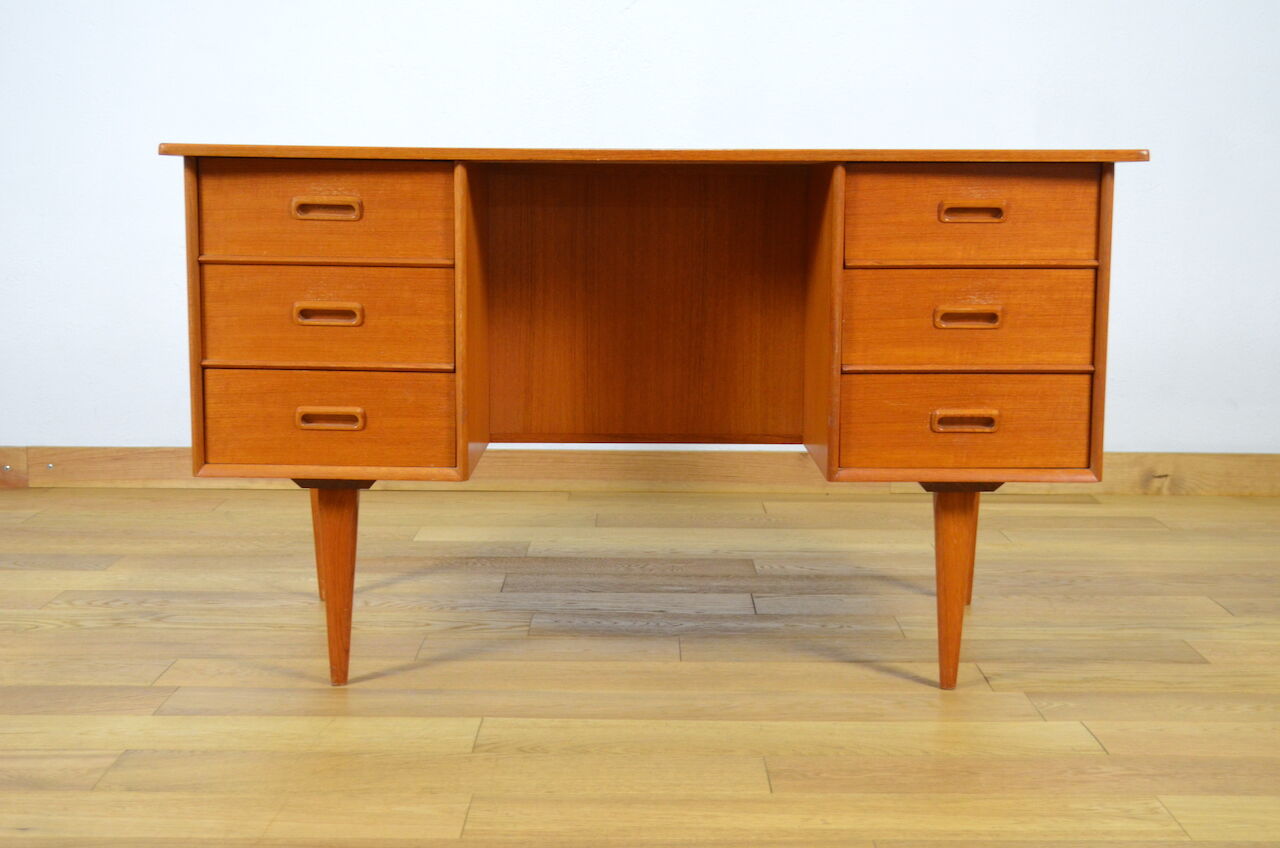 Bureau en teck travail scandinave 1960