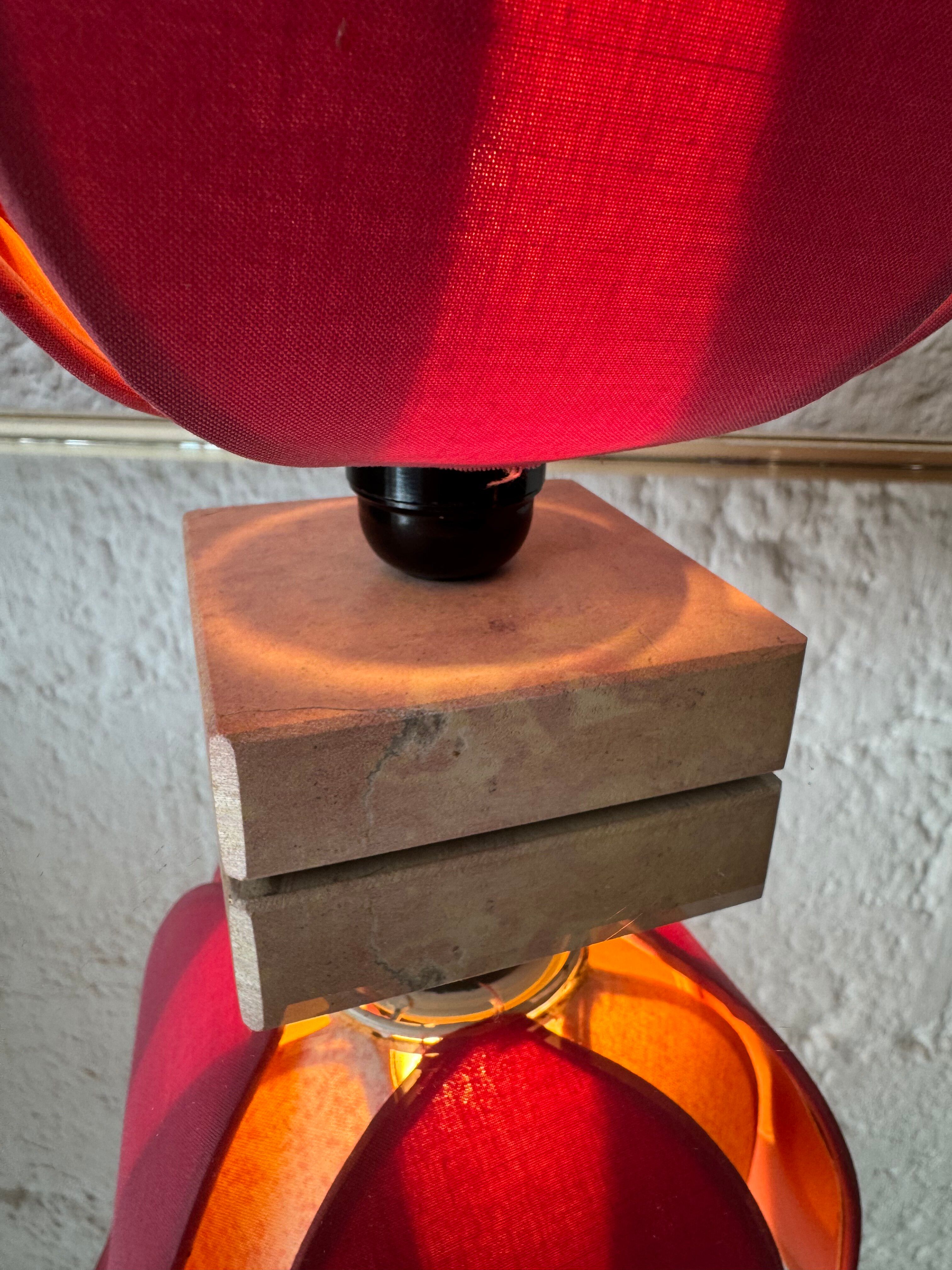 Vintage lotus flower lamp