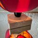Vintage lotus flower lamp