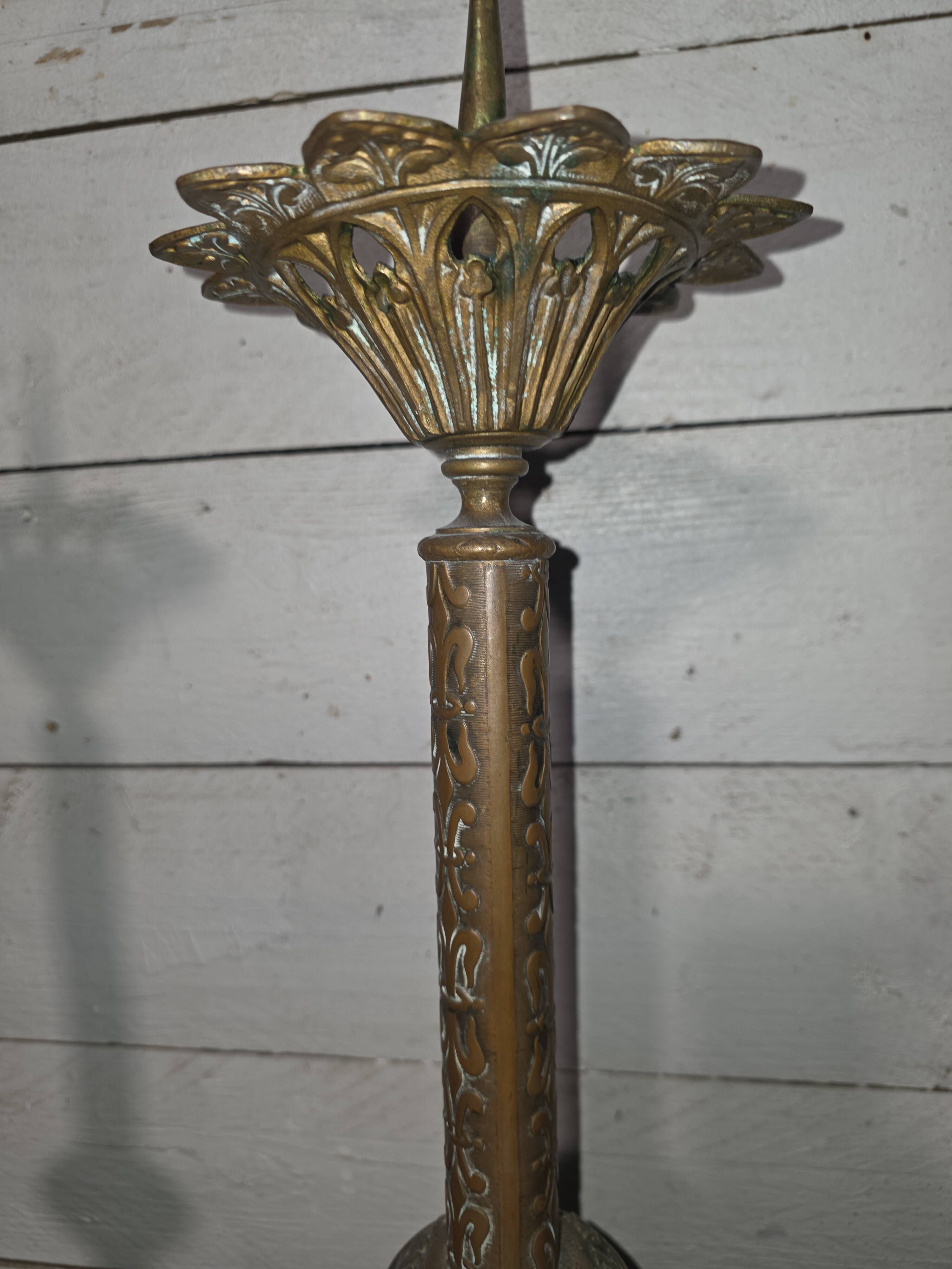 Pair of old candlesticks